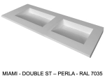 Plan vasque Design, sur mesure, Largeur 120 à 200 cm x Profondeur 40 à 60 cm, résine minérale de couleurs ACRYSTONE® Finition lisse, Livraison Offerte et Rapide.